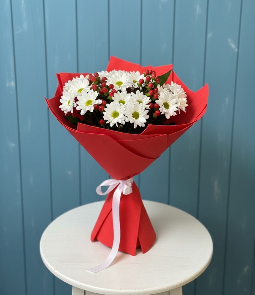 Букет цветов из: Хризантемы в Заводском