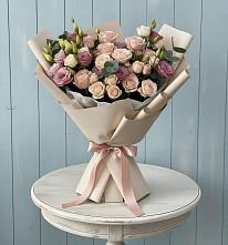 Букет цветов из:  Розы и Лизиантусы #REPLACE_PRED# Заводском