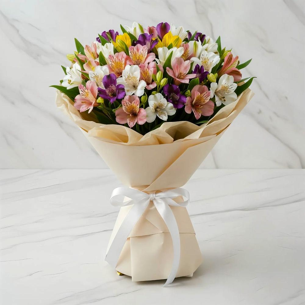 Букет цветов из: Альстромерии в Заводском