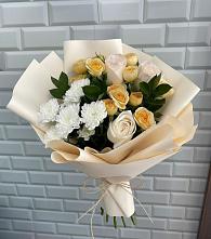 Букет цветов из:  Розы и Хризантемы в Заводском