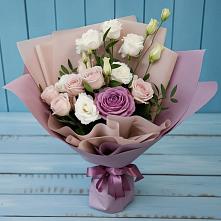 Букет цветов из:  Розы и Лизиантусы в Заводском