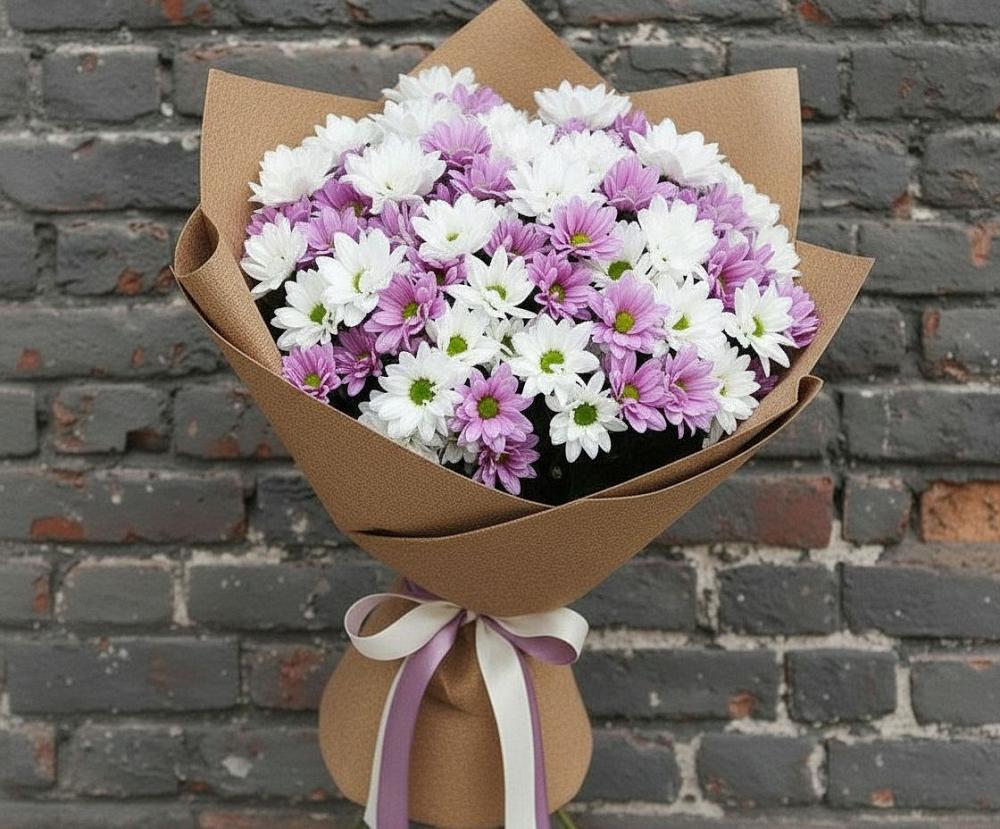 Букет цветов из: Хризантемы в Заводском