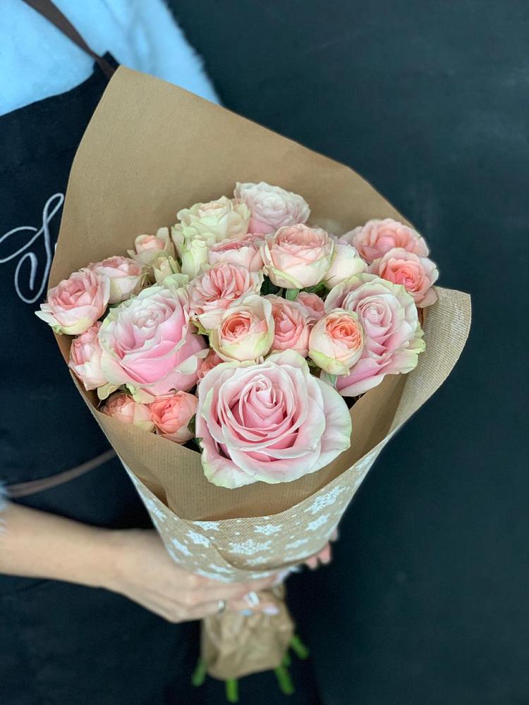 Букет цветов из: Хризантемы и Розы в Заводском