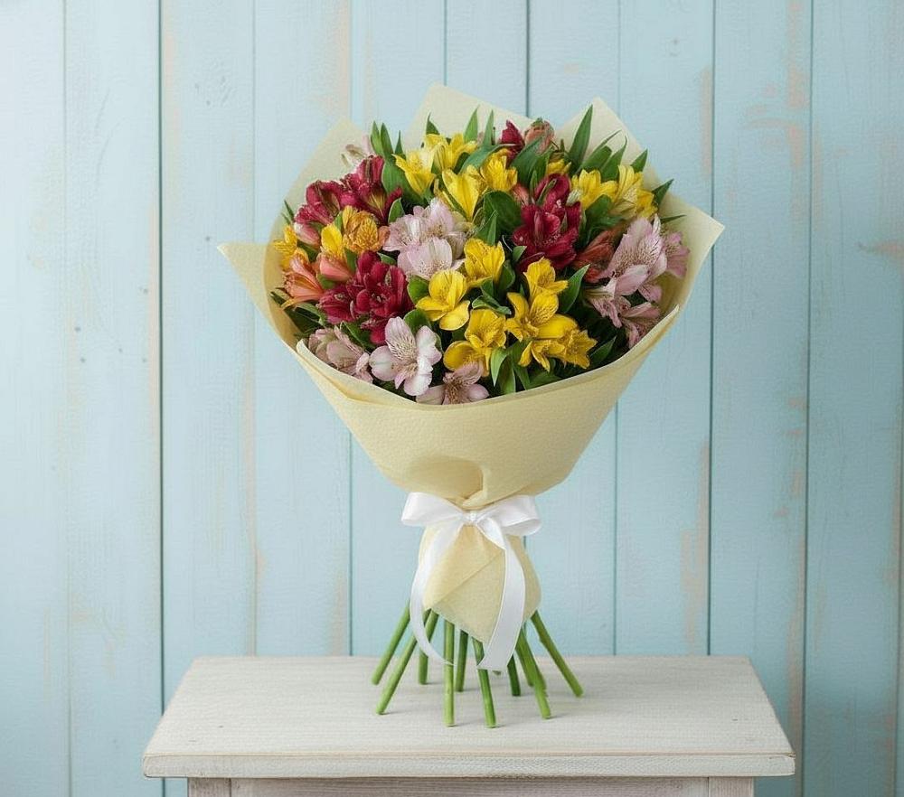 Букет цветов из: Альстромерии в Заводском