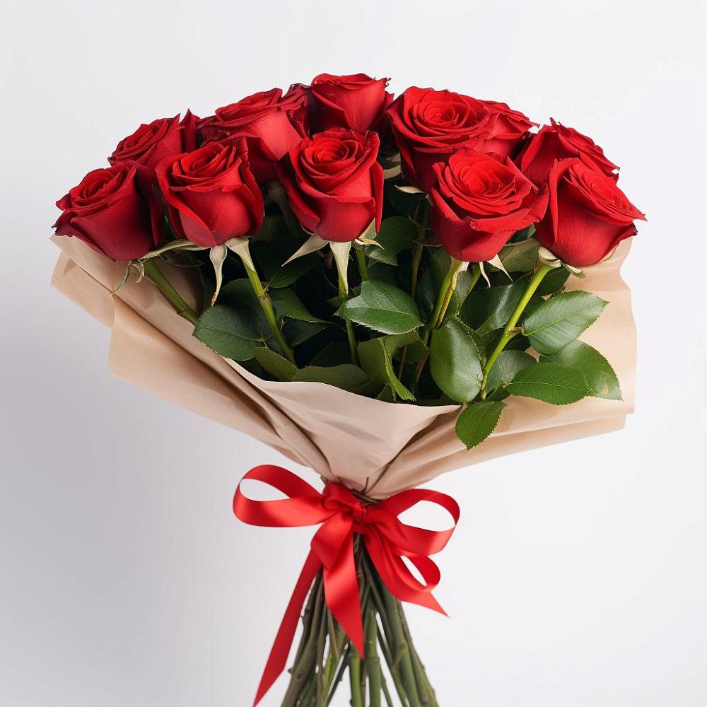 Букет 11 Красных роз Эдлесс Лав в Заводском