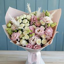 Букет цветов из:  Альстромерии и Розы в Заводском